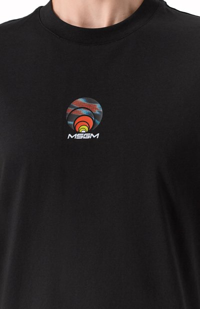 Хлопковая футболка MSGM, арт. 4040MM121N/267002, фото 5