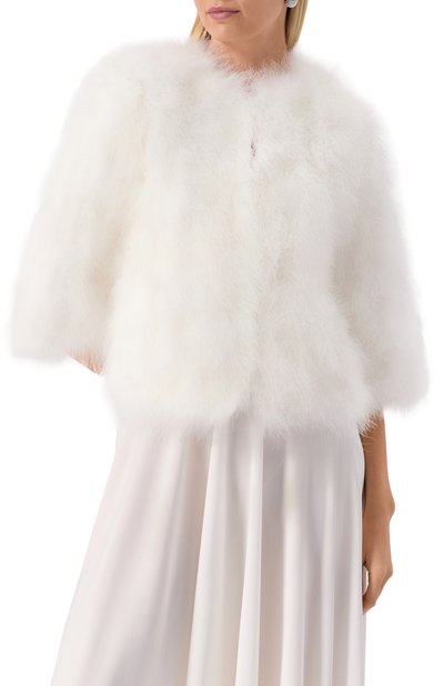 Жакет с отделкой перьями YVES SALOMON, арт. 23WAV15454PLUX/A1006, фото 3