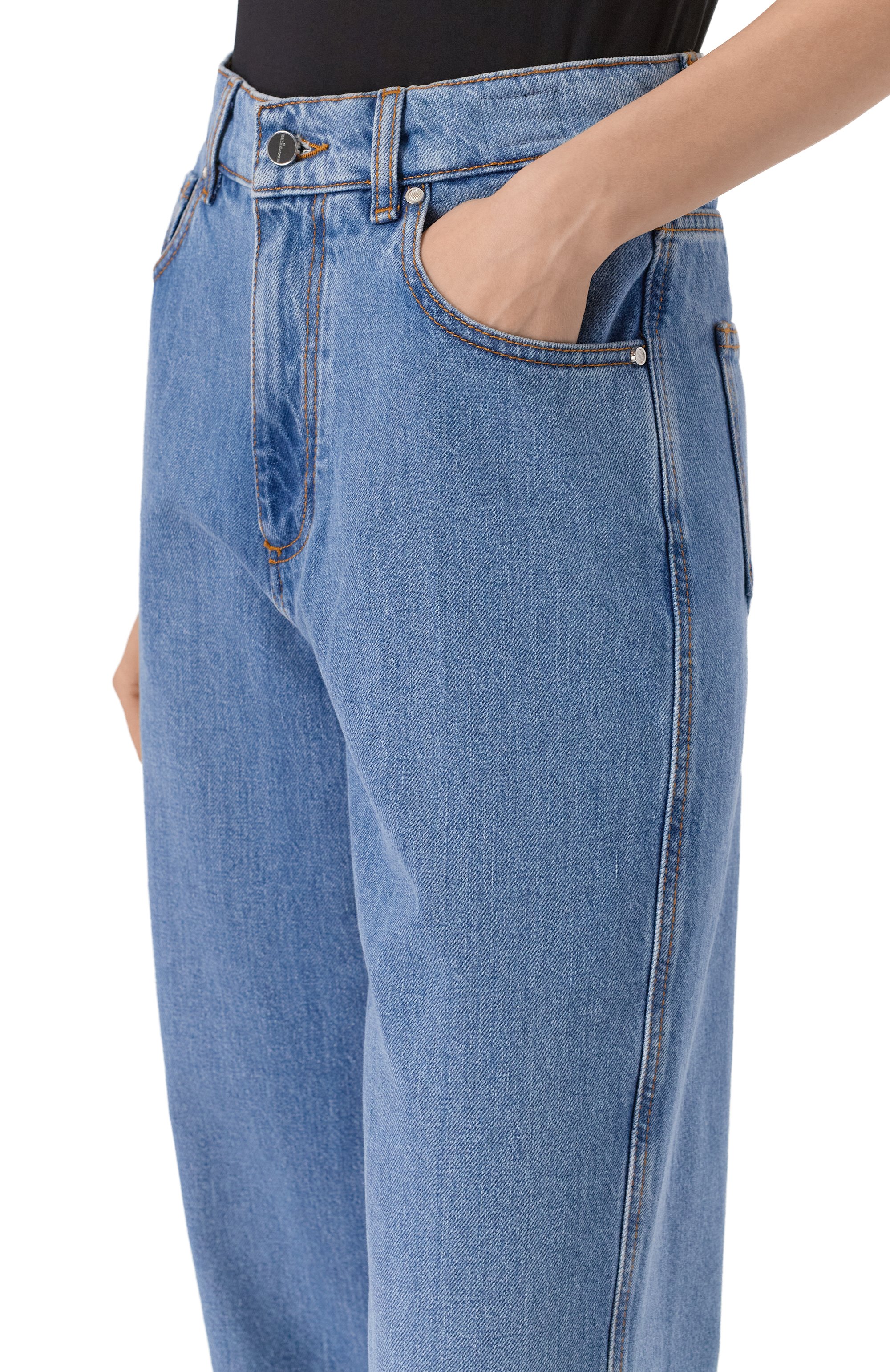 Джинсы palazzo KITON, арт. DJ60103K0509H05, фото 5