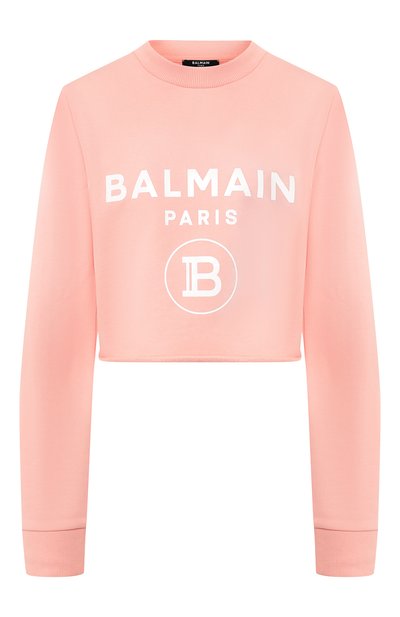 Женский хлопковый пуловер BALMAIN, арт. TF13641/I384