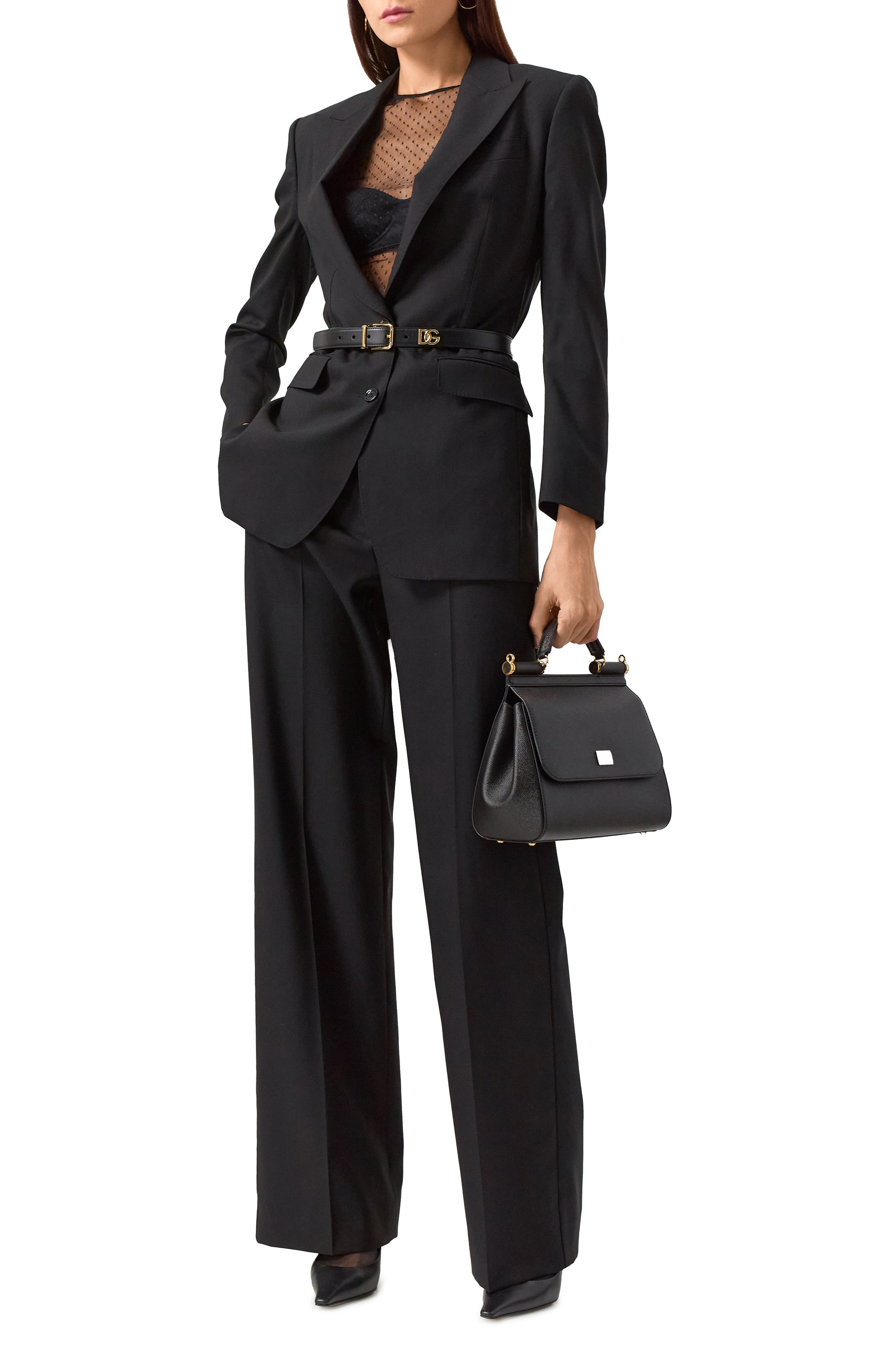 Шерстяные брюки DOLCE & GABBANA, арт. FTC7GT/FU28D, фото 2