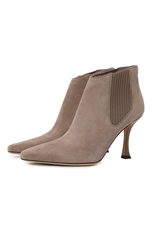 

Замшевые ботильоны Maiara 90 Jimmy Choo, Бежевый