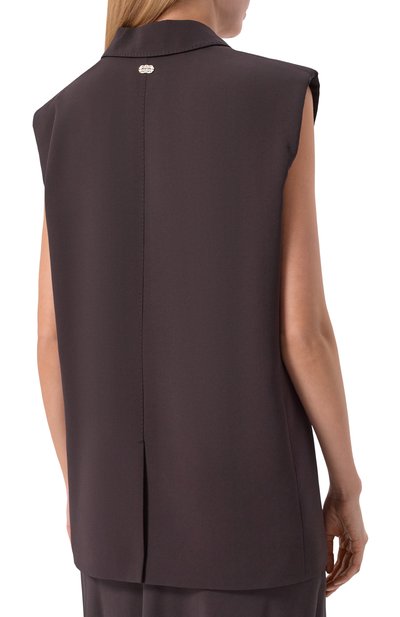 Жилет из вискозы и шелка AGNONA, арт. TV1103E/U5074E, фото 4
