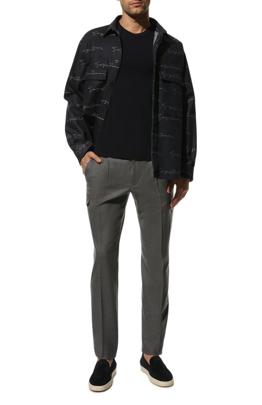 Футболка из вискозы Giorgio Armani 8NST53/SJP4Z Синий  8NST53/SJP4Z Фото 2