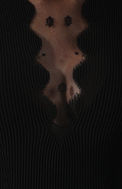 Платье из смеси вискозы и шелка ALEXANDER MCQUEEN, арт. 585216/Q1AD6, фото 5