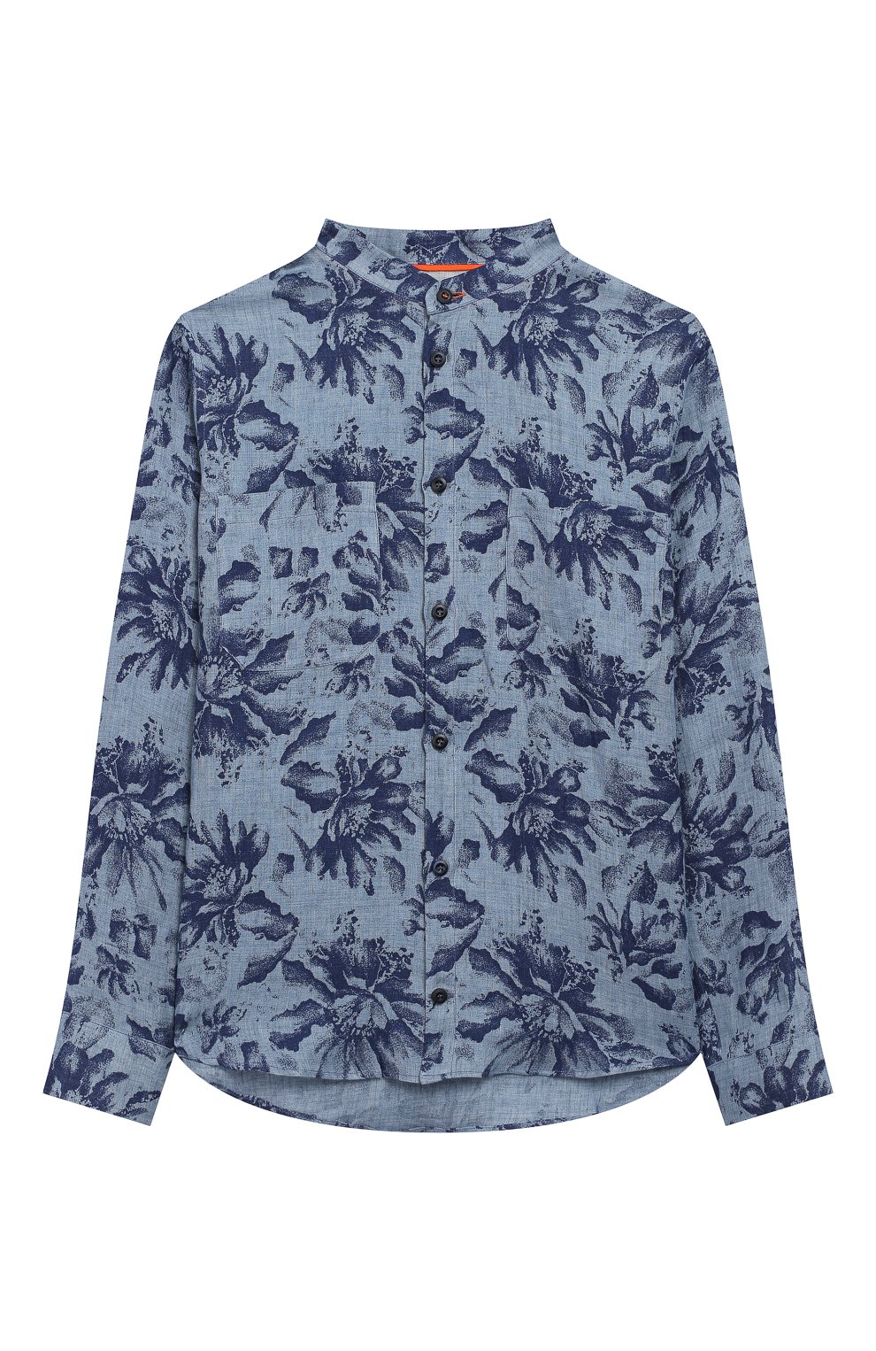 Льняная рубашка BRUNELLO CUCINELLI синего цвета по цене 27600 руб., арт. BW616C330C, фото 1 Льняная рубашка BRUNELLO CUCINELLI, арт. BW616C330C, фото 1