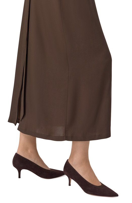 Замшевые туфли Robbie 55 Gianvito Rossi G22273.55RIC.CAMM0KA Коричневый  G22273.55RIC.CAMM0KA Фото 3