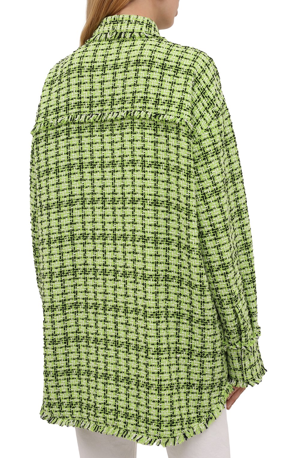 Хлопковая рубашка MSGM, арт. 3141MDE18 217624, фото 4