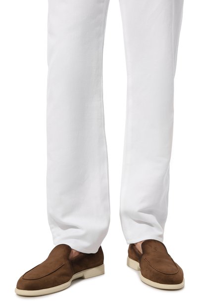 Замшевые лоферы malibu SANTONI, арт. MGAG18829TICSTZ0M21, фото 3