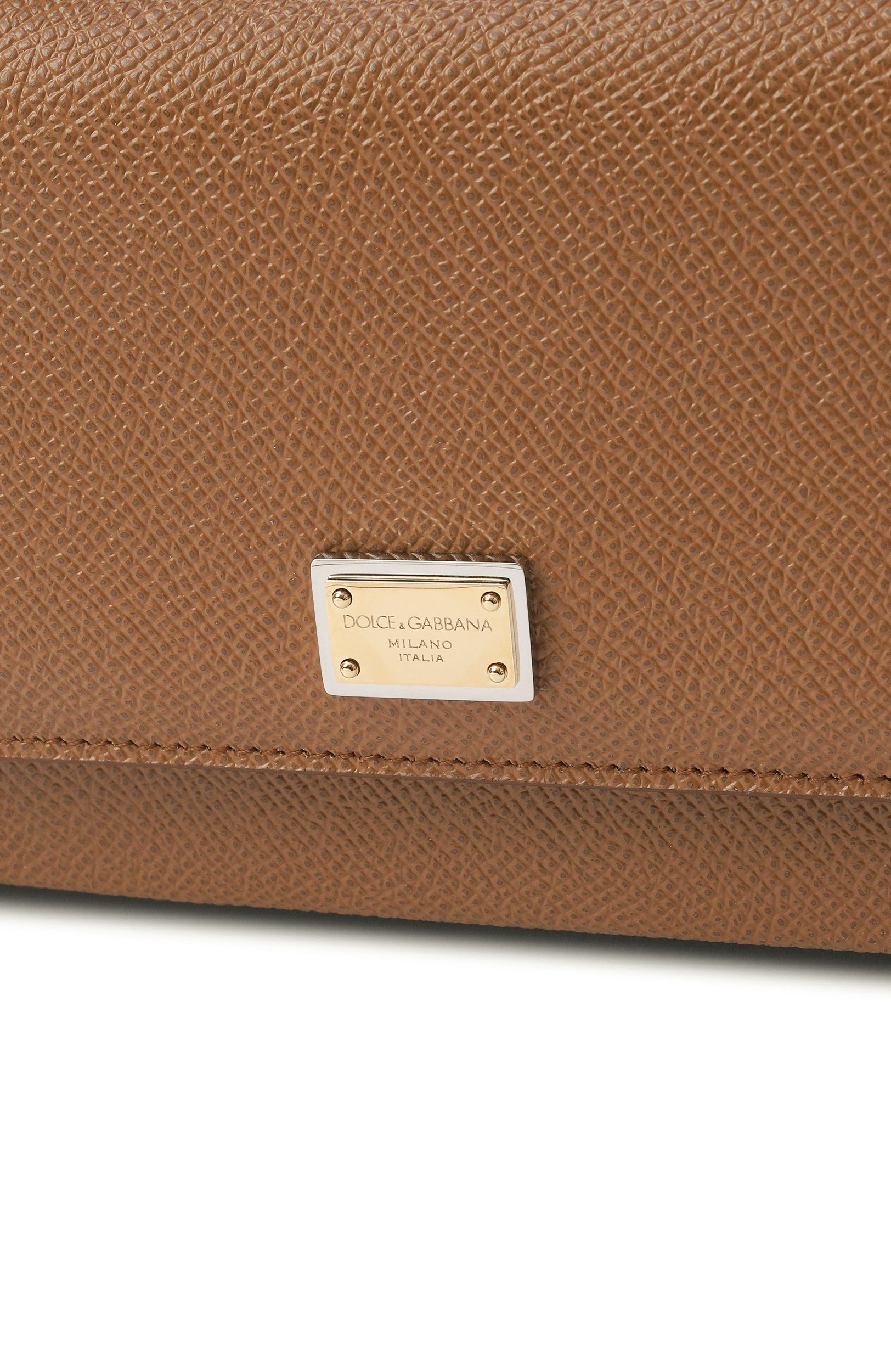 Сумка sicily DOLCE & GABBANA светло-коричневого цвета по цене 121000 руб., арт. BI3280/A1001, фото 6 Сумка sicily DOLCE & GABBANA, арт. BI3280/A1001, фото 6