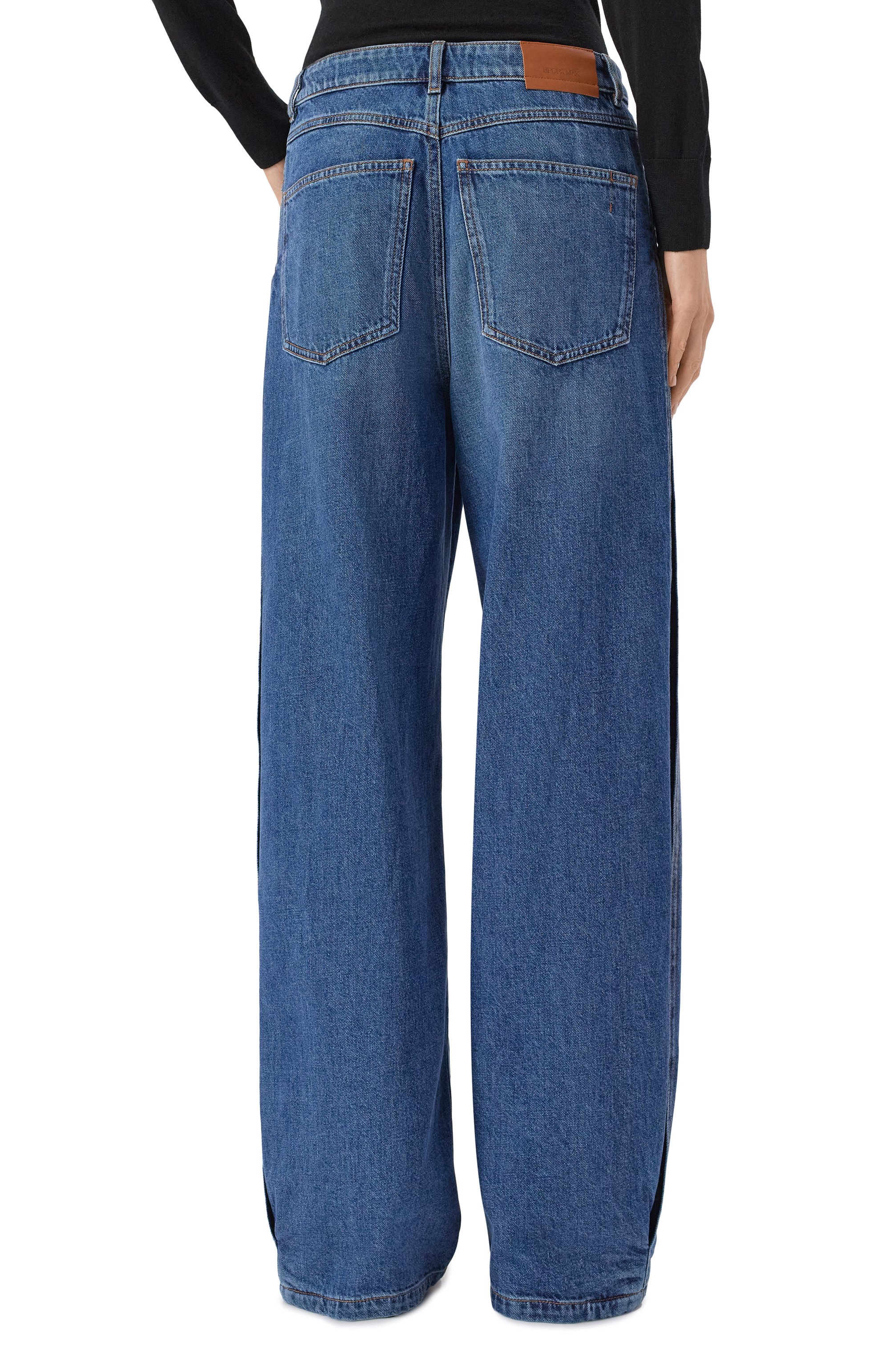 Джинсы SPORTMAX синего цвета по цене 51950 руб., арт. GAST0NE, фото 4 Джинсы SPORTMAX, арт. GAST0NE, фото 4