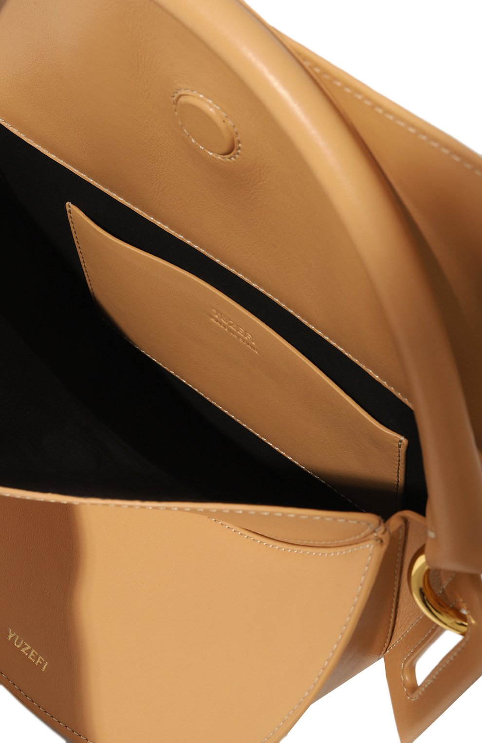 Сумка dip YUZEFI бежевого цвета по цене 79500 руб., арт. YUZAW22-HB-DI-26, фото 5 Сумка dip YUZEFI, арт. YUZAW22-HB-DI-26, фото 5