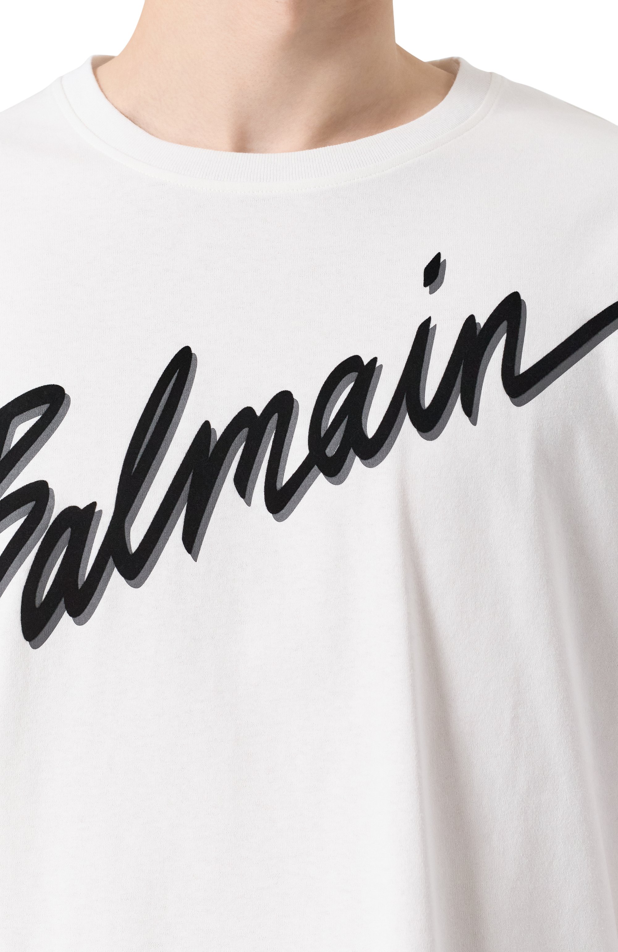 Хлопковая футболка BALMAIN, арт. EH1EG010/BC86, фото 5