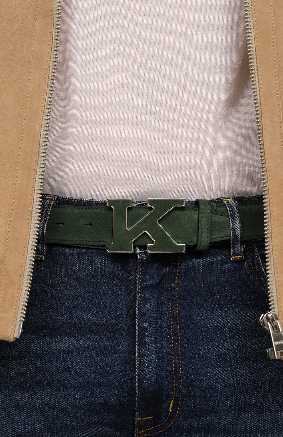 Замшевый ремень KITON, арт. USC20PN00977, фото 2