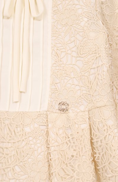 Платье ELIE SAAB JUNIOR кремового цвета по цене 103500 руб., арт. EFAB132/TS1131, фото 3 Платье ELIE SAAB JUNIOR, арт. EFAB132/TS1131, фото 3