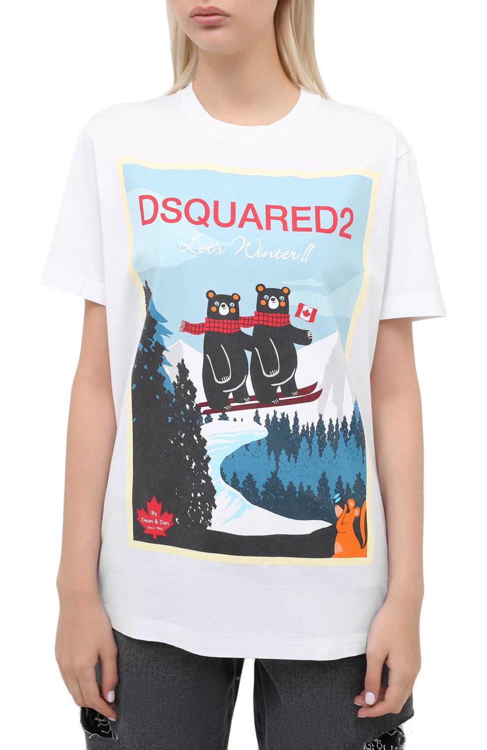 Хлопковая футболка DSQUARED2, арт. S75GD0107/S23009, фото 3