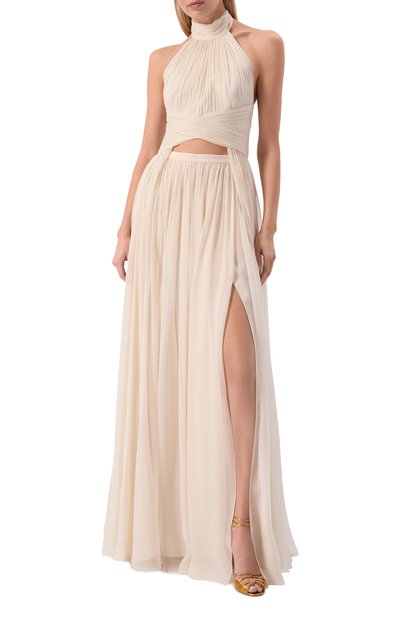 Шелковая юбка ZUHAIR MURAD кремового цвета по цене 324500 руб., арт. RSK26024/CHSI028, фото 2 Шелковая юбка ZUHAIR MURAD, арт. RSK26024/CHSI028, фото 2