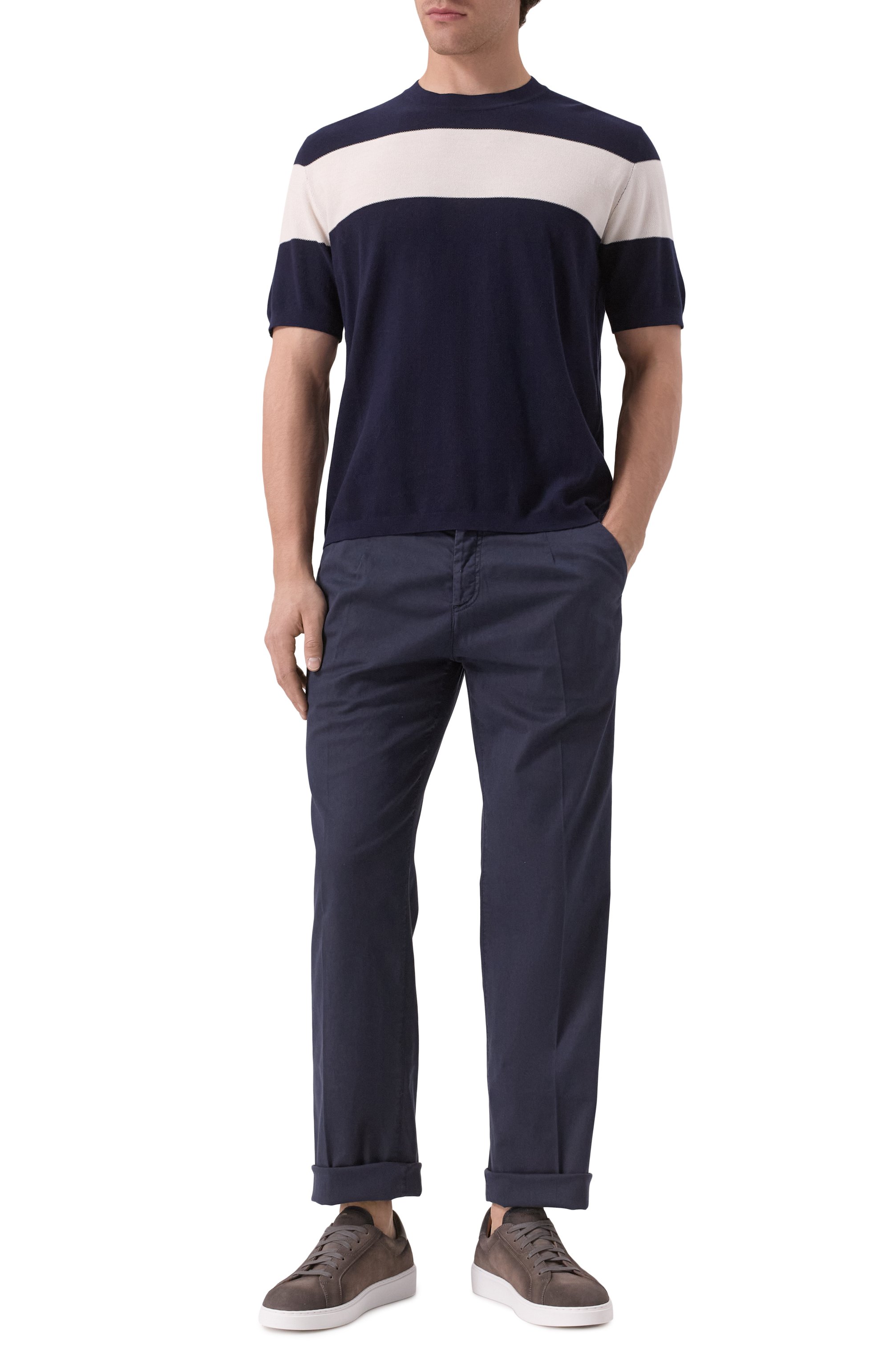 Хлопковый джемпер KITON, арт. UMM064603, фото 2