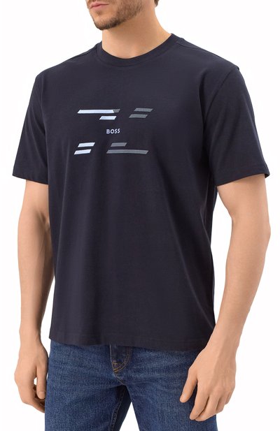 Хлопковая футболка BOSS GREEN, арт. 50530997, фото 3