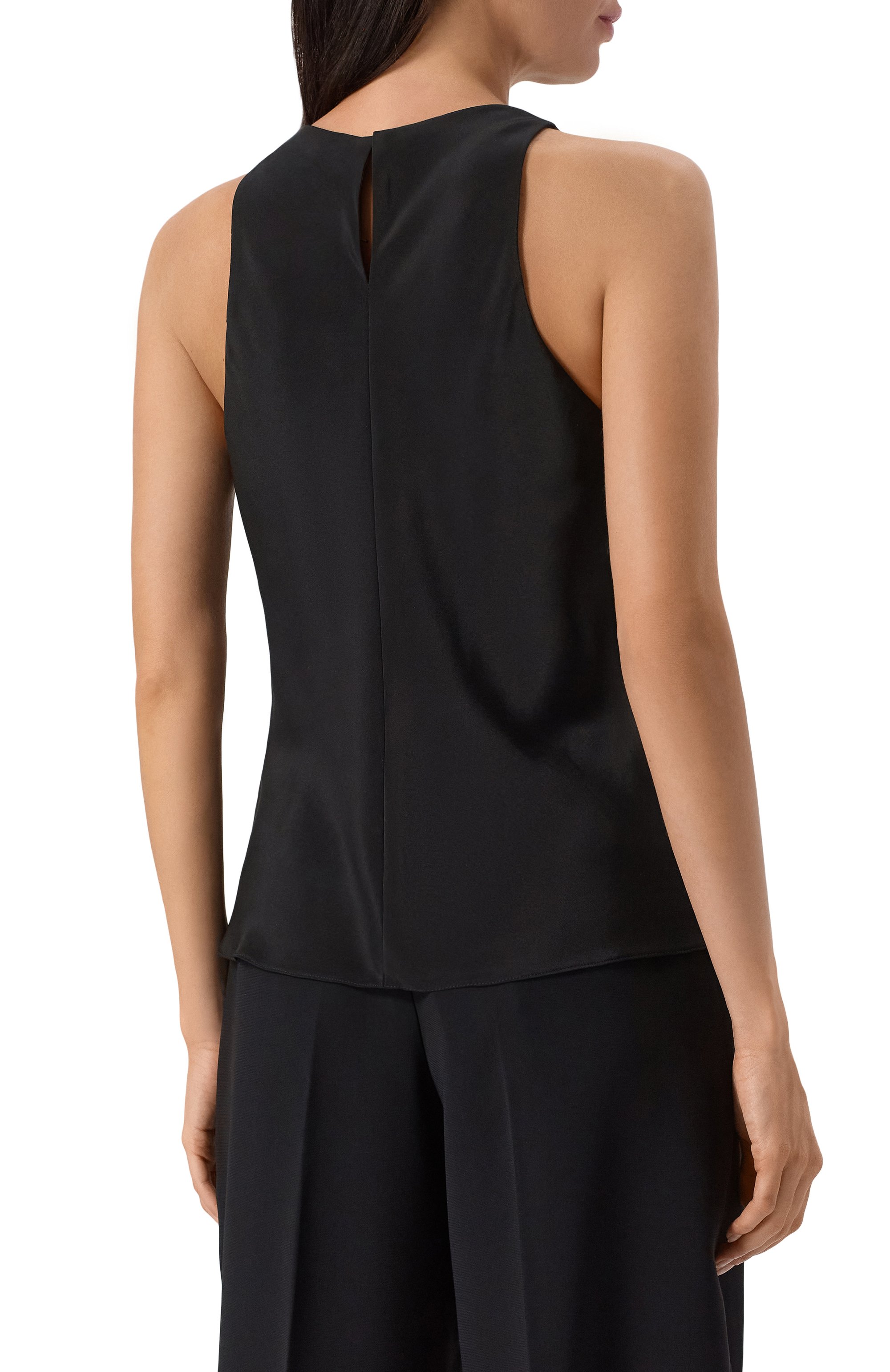 Шелковый топ 12 STOREEZ черного цвета по цене 17000 руб., арт. 121617, фото 4 Шелковый топ 12 STOREEZ, арт. 121617, фото 4