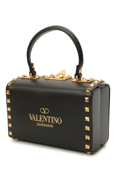 Сумка rockstud alcove VALENTINO черного цвета по цене 287500 руб., арт. WW2B0J73/WAX, фото 4 Сумка rockstud alcove VALENTINO, арт. WW2B0J73/WAX, фото 4