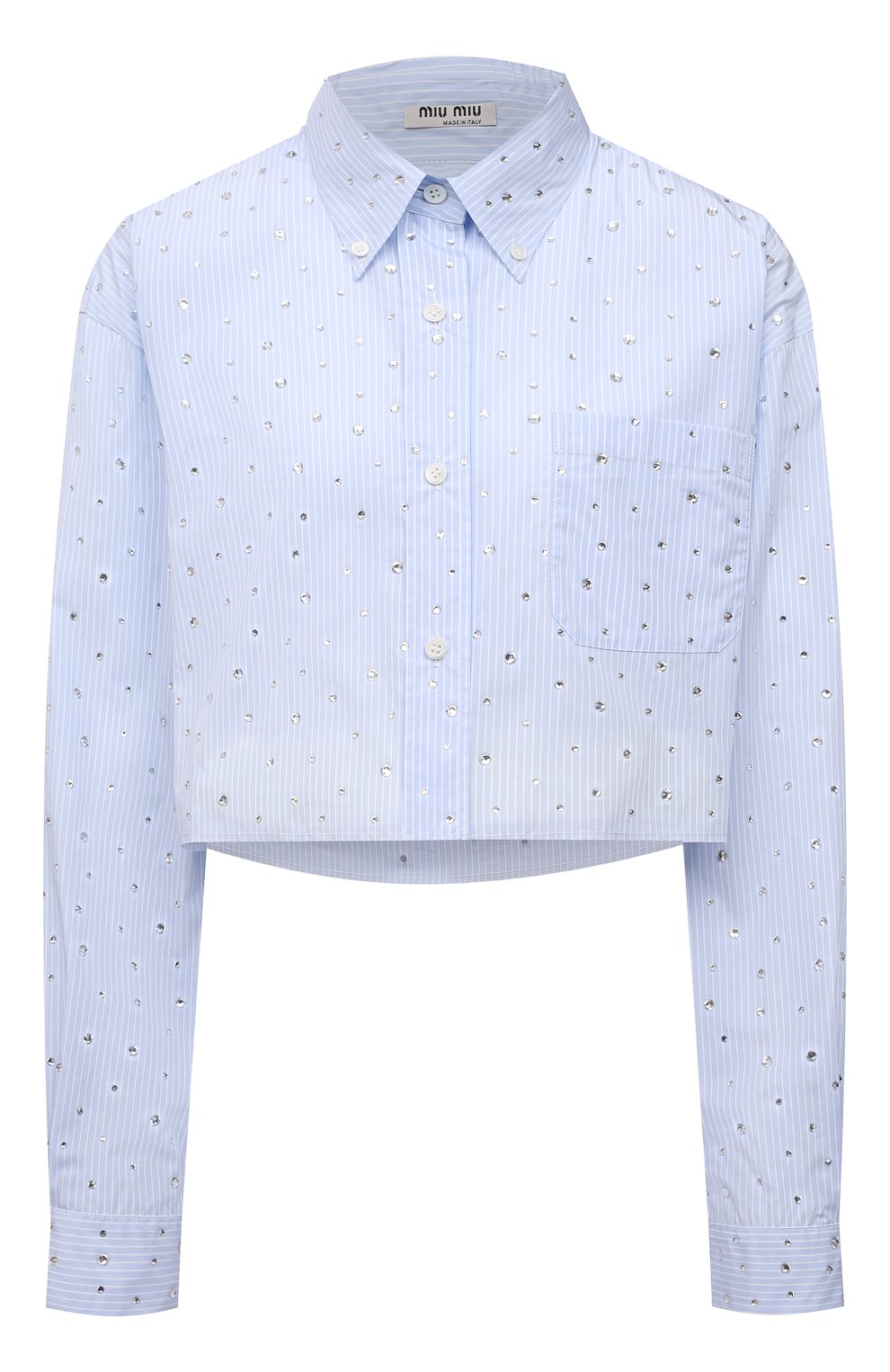 Хлопковая рубашка MIU MIU, арт. MK1564-10AP-F0012, фото 1