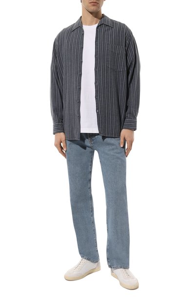 Хлопковая рубашка BARBED темно-синего цвета по цене 21050 руб., арт. CAM6, фото 2 Хлопковая рубашка BARBED, арт. CAM6, фото 2