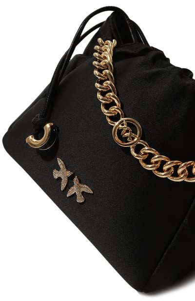 Сумка atalanta PINKO черного цвета по цене 24400 руб., арт. 103534/A1WB, фото 3 Сумка atalanta PINKO, арт. 103534/A1WB, фото 3