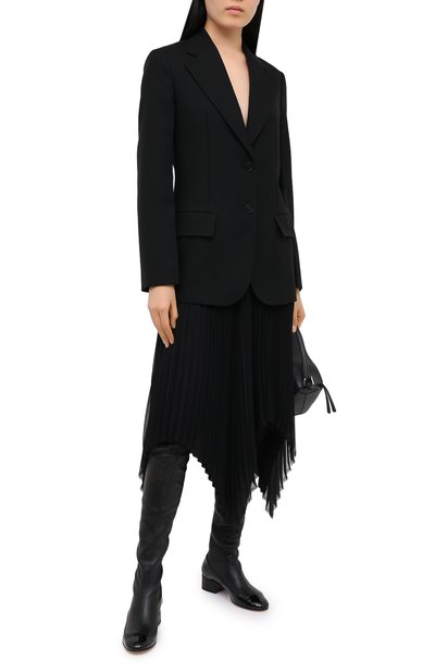 Кожаные ботфорты LOEWE черного цвета по цене 186500 руб., арт. L815S04X02, фото 2 Кожаные ботфорты LOEWE, арт. L815S04X02, фото 2