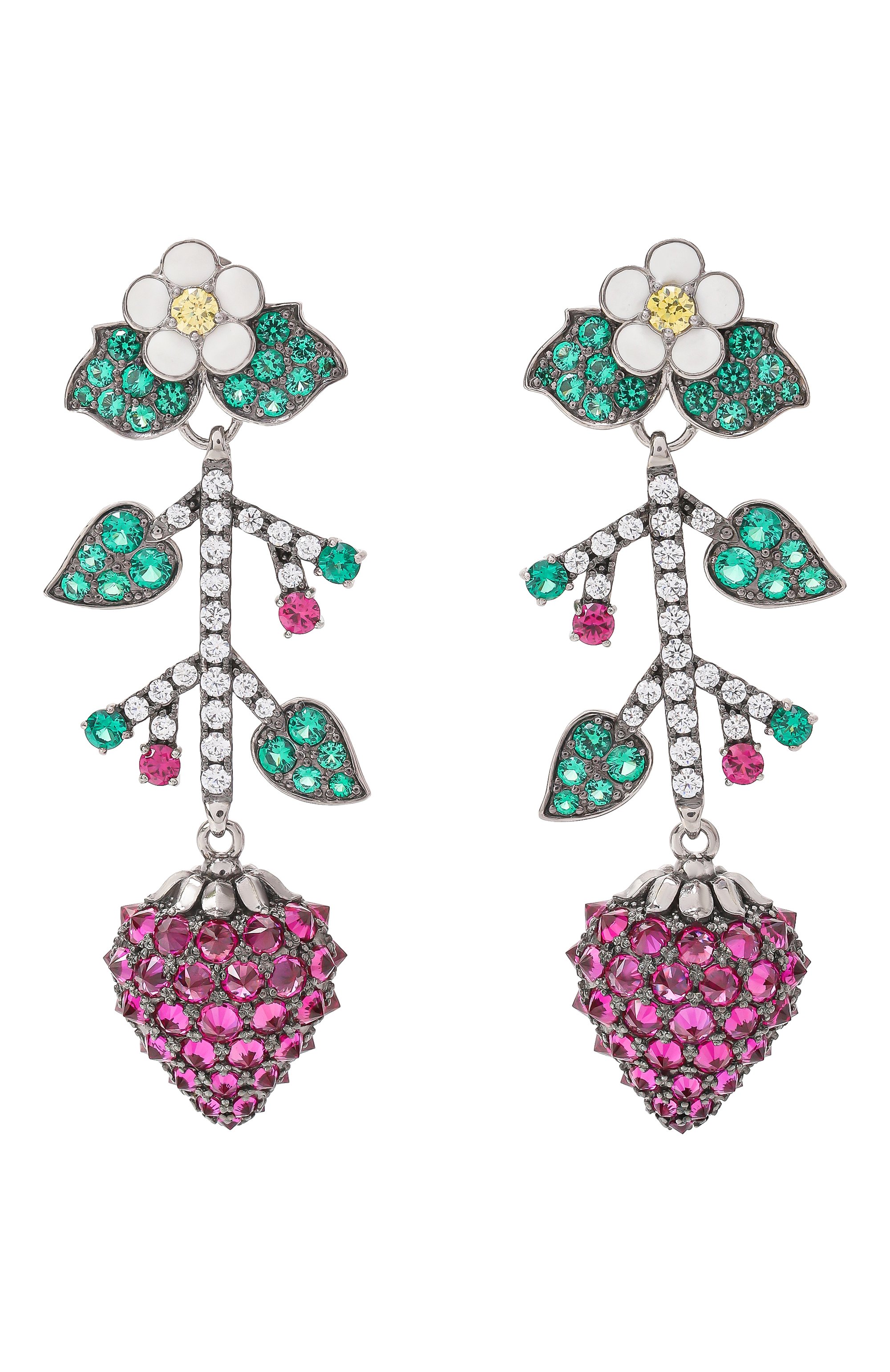 Серьги QUEENSBEE разноцветного цвета по цене 105600 руб., арт. 201402, фото 1 Серьги QUEENSBEE, арт. 201402, фото 1