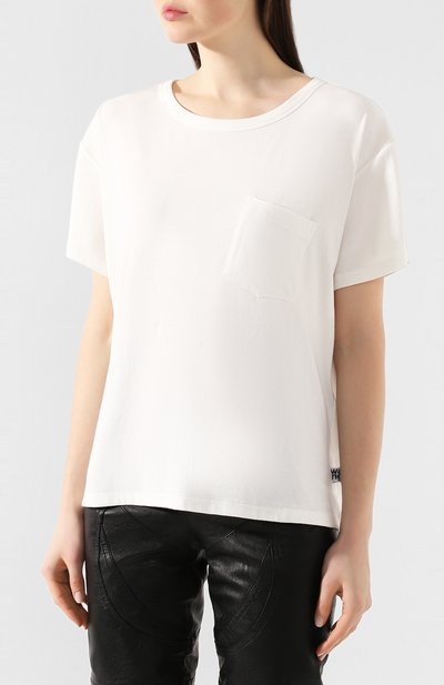 Хлопковая футболка ALEXANDERWANG.T белого цвета по цене 19750 руб., арт. 4CC1201075, фото 3 Хлопковая футболка ALEXANDERWANG.T, арт. 4CC1201075, фото 3