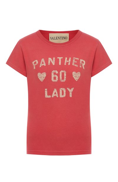 Женская хлопковая футболка VALENTINO, арт. 7B3MG24Y/9GL