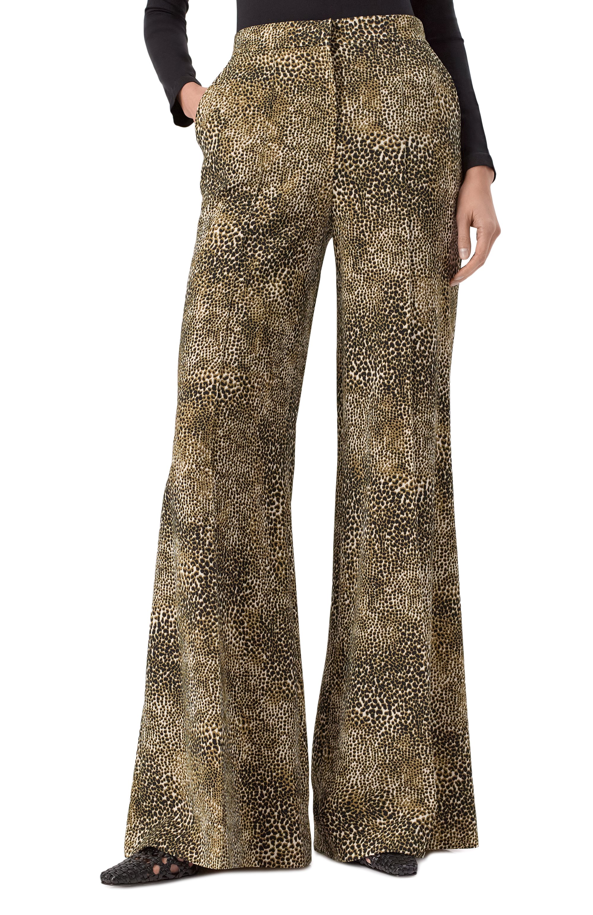 Брюки из вискозы и шелка ELIE SAAB леопардового цвета по цене 150500 руб., арт. P0108PS25/CD015, фото 3 Брюки из вискозы и шелка ELIE SAAB, арт. P0108PS25/CD015, фото 3