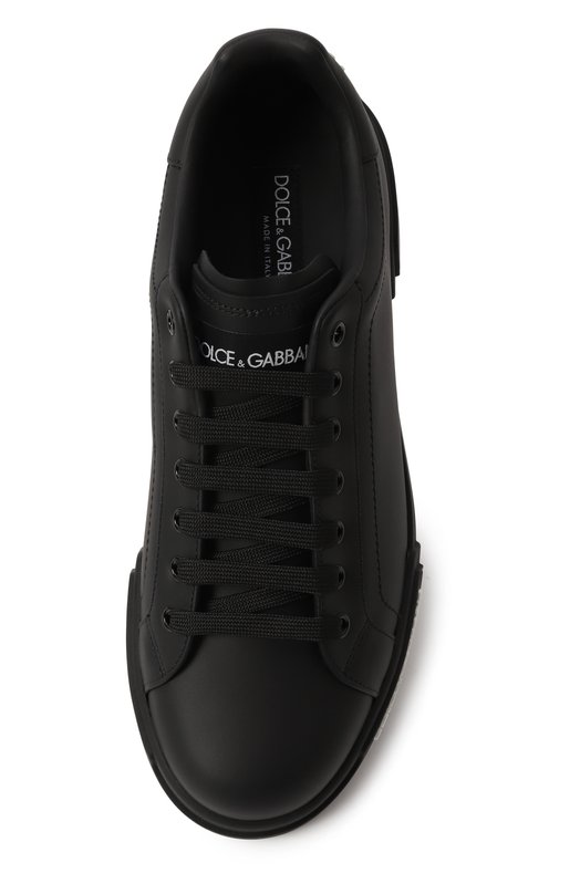 Кожаные кеды Portofino Dolce & Gabbana CS2213/AA335 Чёрный  CS2213/AA335 Фото 6