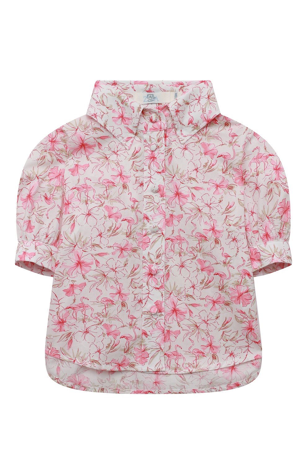 Хлопковая блузка фламинго ZHANNA & ANNA, арт. ZAF01032021_F, фото 1