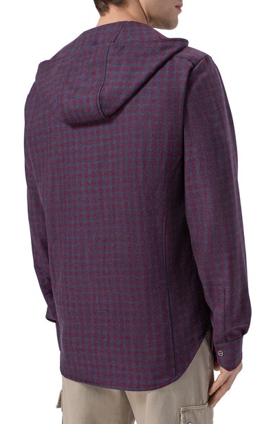 Рубашка из шерсти и кашемира KITON бордового цвета по цене 199500 руб., арт. UMCMARK0167G37, фото 4 Рубашка из шерсти и кашемира KITON, арт. UMCMARK0167G37, фото 4