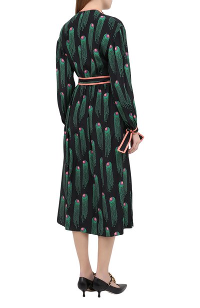Шелковое платье STELLA MCCARTNEY зеленого цвета по цене 189500 руб., арт. 602197/SPA33, фото 4 Шелковое платье STELLA MCCARTNEY, арт. 602197/SPA33, фото 4