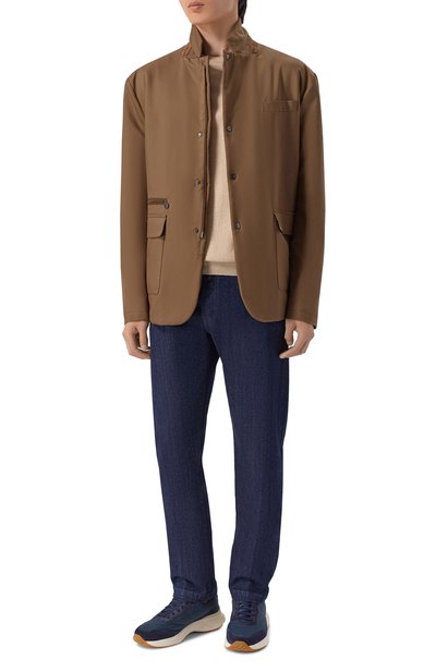 Мужские текстильные кроссовки KITON, арт. USSA489N01521
