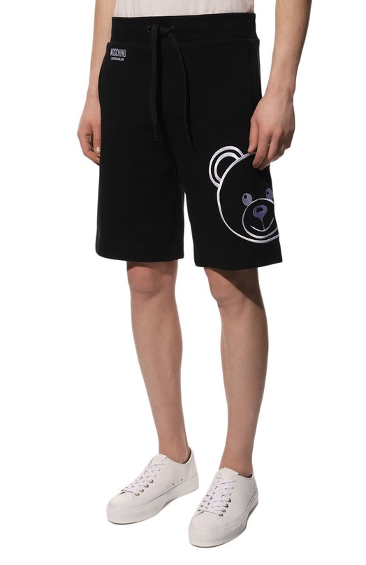 Хлопковые шорты Moschino Чёрный, фото 3