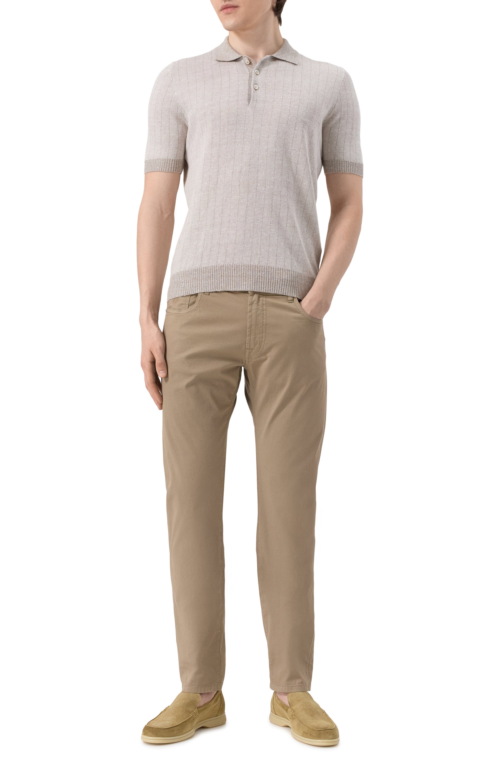 Замшевые лоферы MILLE 885, арт. GLASG0W/PEACH, фото 2