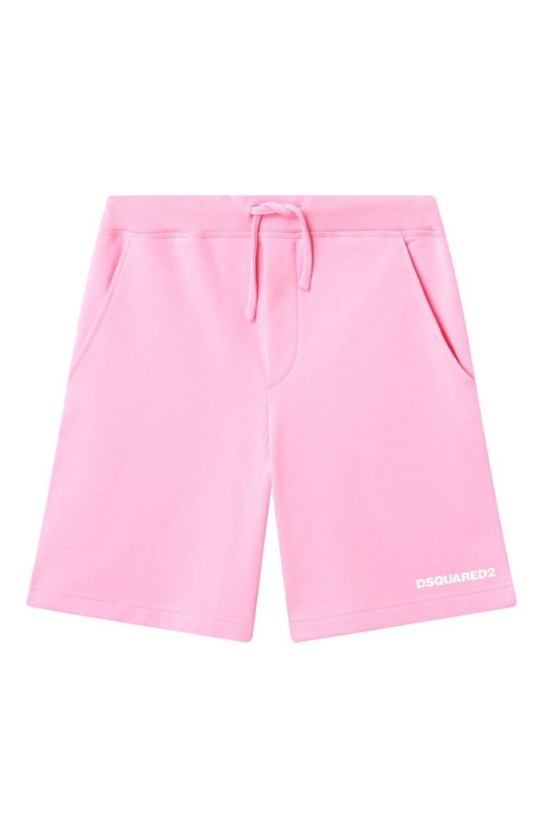 Мужского хлопковые шорты DSQUARED2 розового цвета, арт. DQ2738/D0094 | Фото 1 (Нос: Не проставлено; Региональные ограничения белый список (Axapta Mercury): Не проставлено; Случай: Повседневный; Материал внешний: Хлопок; Ростовка одежда: 4 года | 104 см, 13 - 15 лет | 158 см, 10 - 11 лет | 140 - 146см, 6 лет | 116 см, 16 лет | 164 см, 8 лет | 128 см)