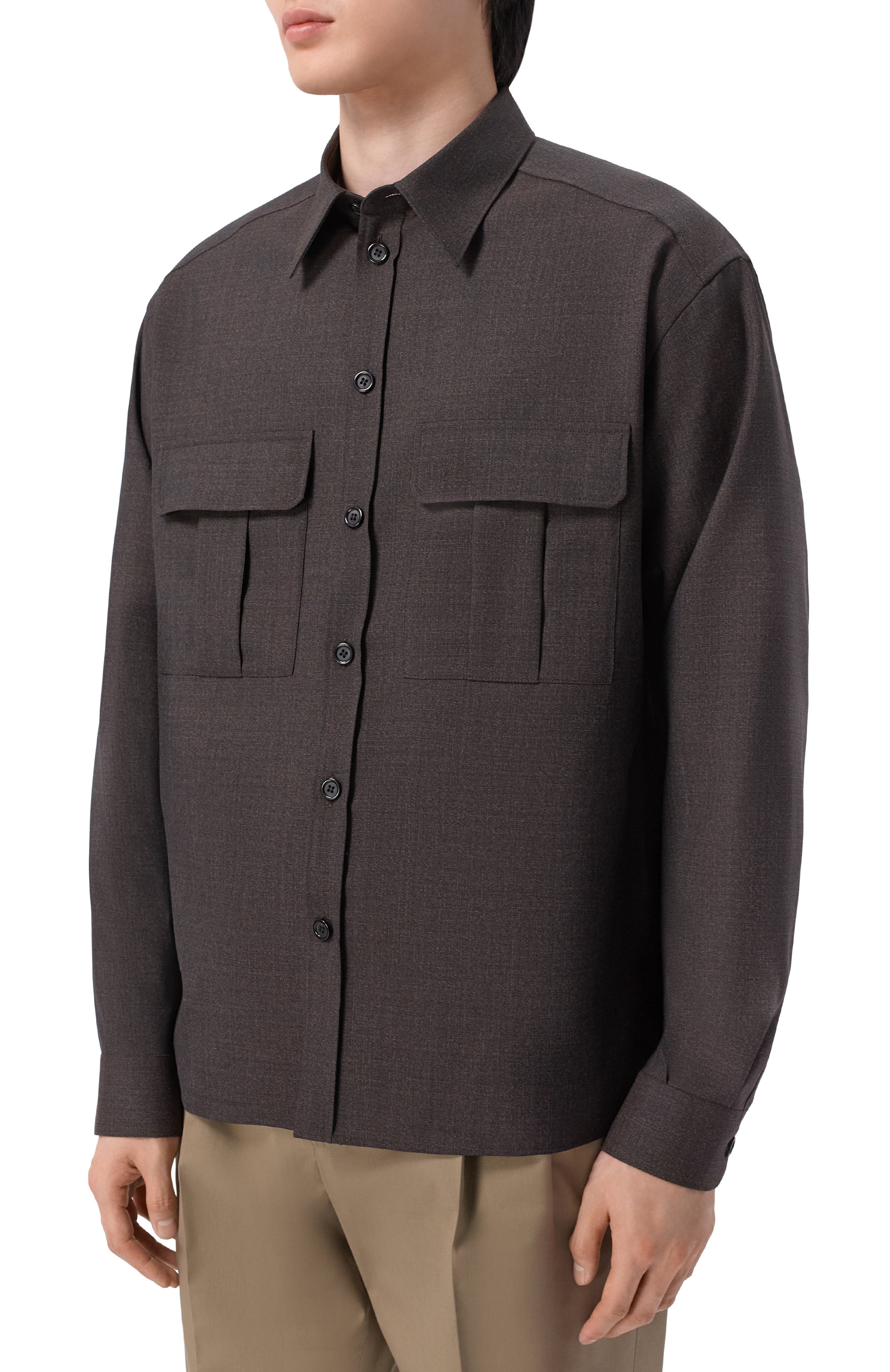 Шерстяная рубашка DOLCE & GABBANA, арт. G50J2T/HU2B0, фото 3