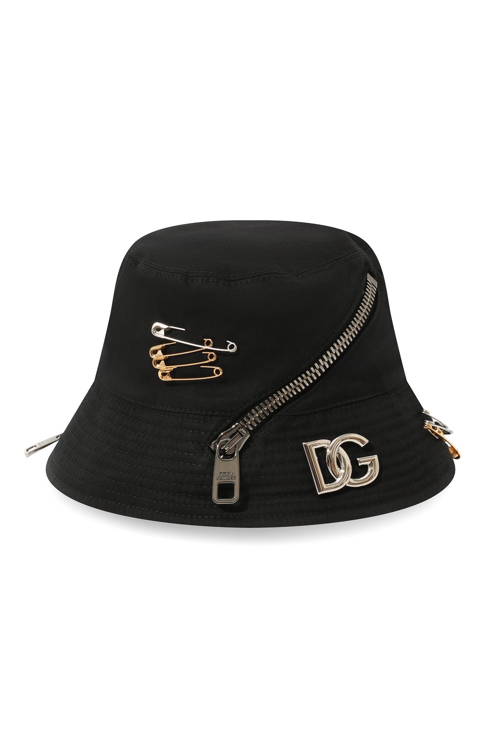 Хлопковая панама DOLCE & GABBANA черного цвета по цене 72450 руб., арт. GH793A/FUFJV, фото 1 Хлопковая панама DOLCE & GABBANA, арт. GH793A/FUFJV, фото 1