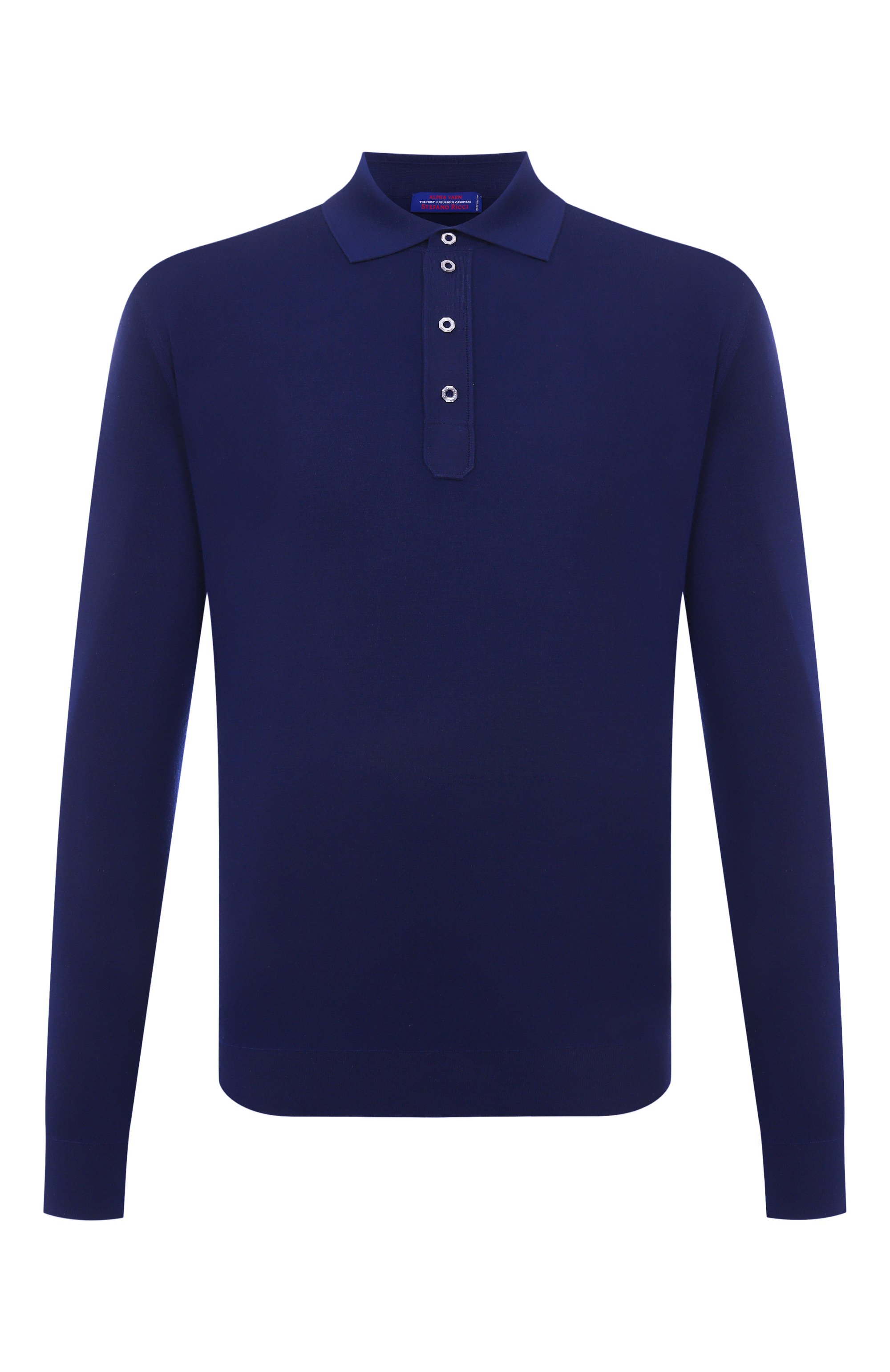 Кашемировое поло STEFANO RICCI темно-синего цвета по цене 334500 руб., арт. W505003P04/W25303/60, фото 1 Кашемировое поло STEFANO RICCI, арт. W505003P04/W25303/60, фото 1