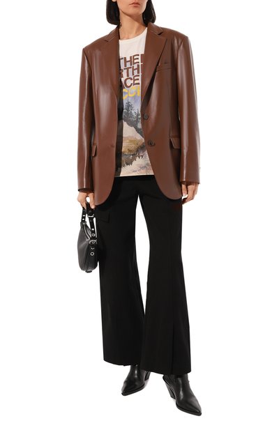 Хлопковая футболка the north face x gucci GUCCI разноцветного цвета по цене 79200 руб., арт. 672475 XJDS8, фото 2 Хлопковая футболка the north face x gucci GUCCI, арт. 672475 XJDS8, фото 2