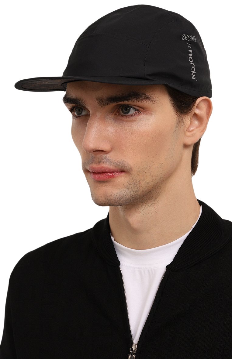 Мужская текстильная бейсболка zegna x norda™ ZEGNA черного цвета, арт. Z5I80HA5/N0RB5Z001 | Фото 2 (Материал: Текстиль, Синтетический материал; Нос: Не проставлено)