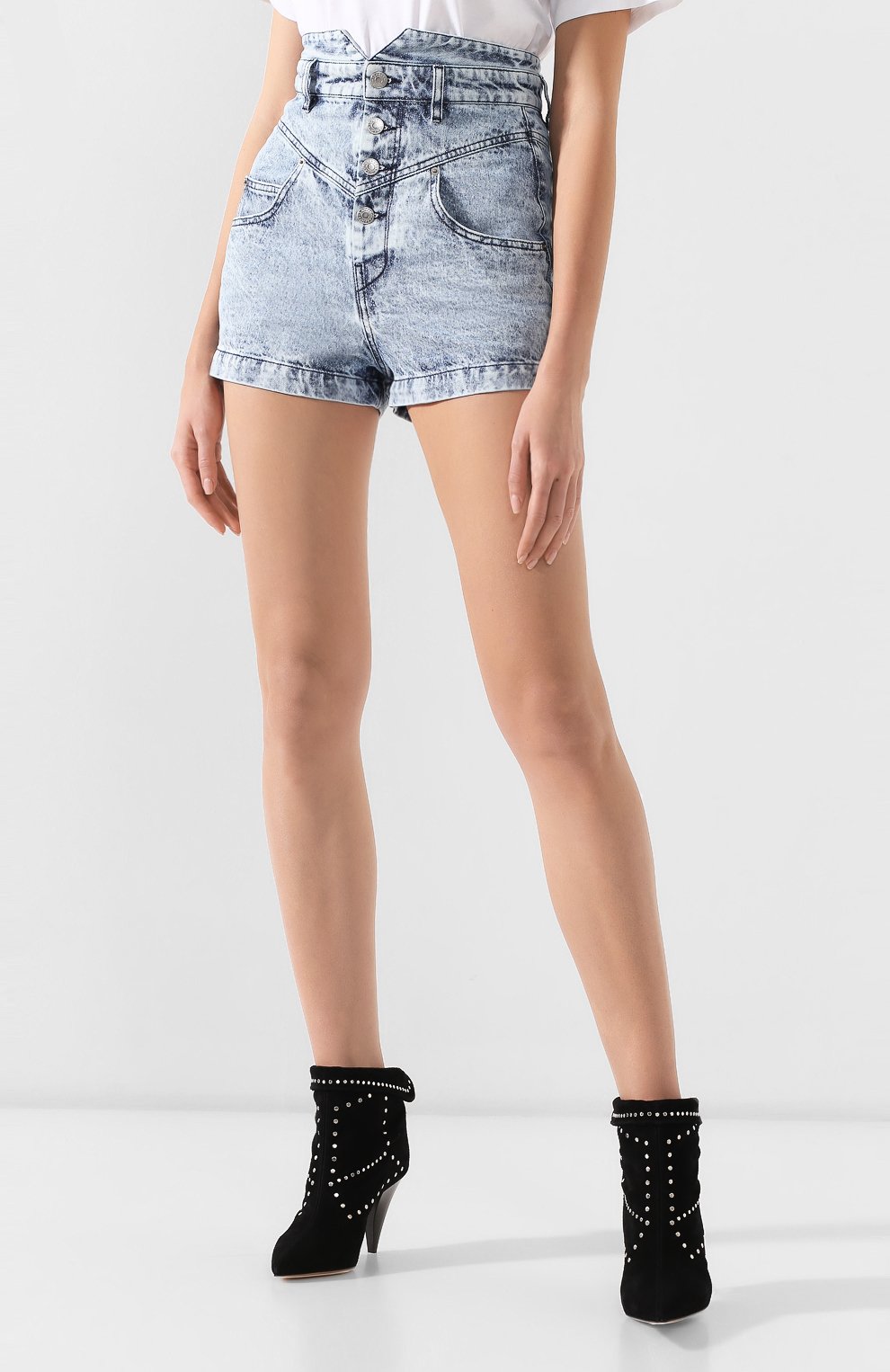 Джинсовые шорты ISABEL MARANT, арт. SH0237-19E008I/R0Y, фото 3