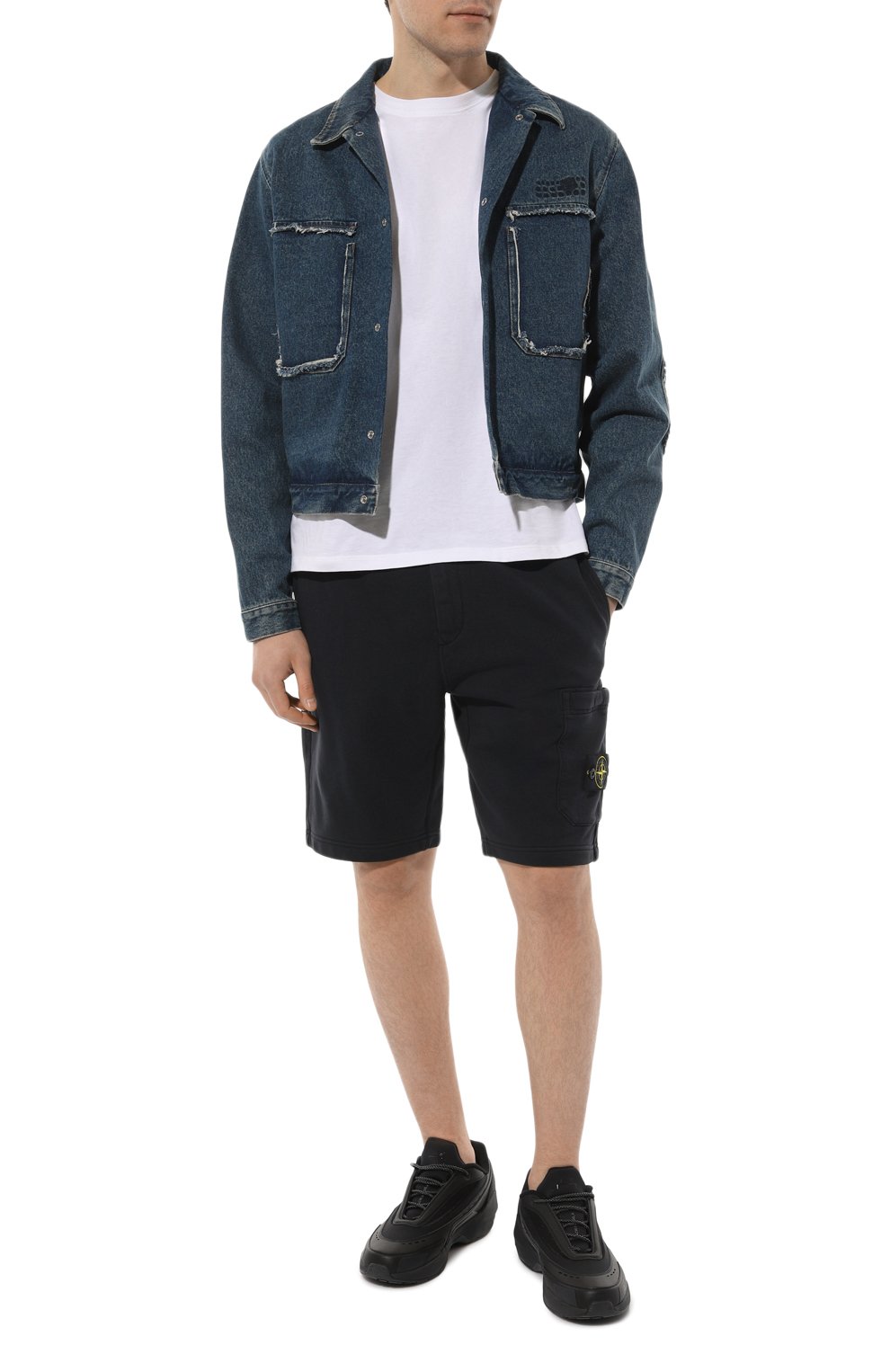 Хлопковые шорты STONE ISLAND, арт. 101564651, фото 2