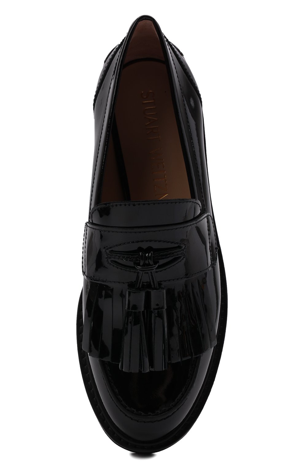 Кожаные пенни-лоферы mila STUART WEITZMAN черного цвета по цене 56100 руб., арт. S0401, фото 6 Кожаные пенни-лоферы mila STUART WEITZMAN, арт. S0401, фото 6