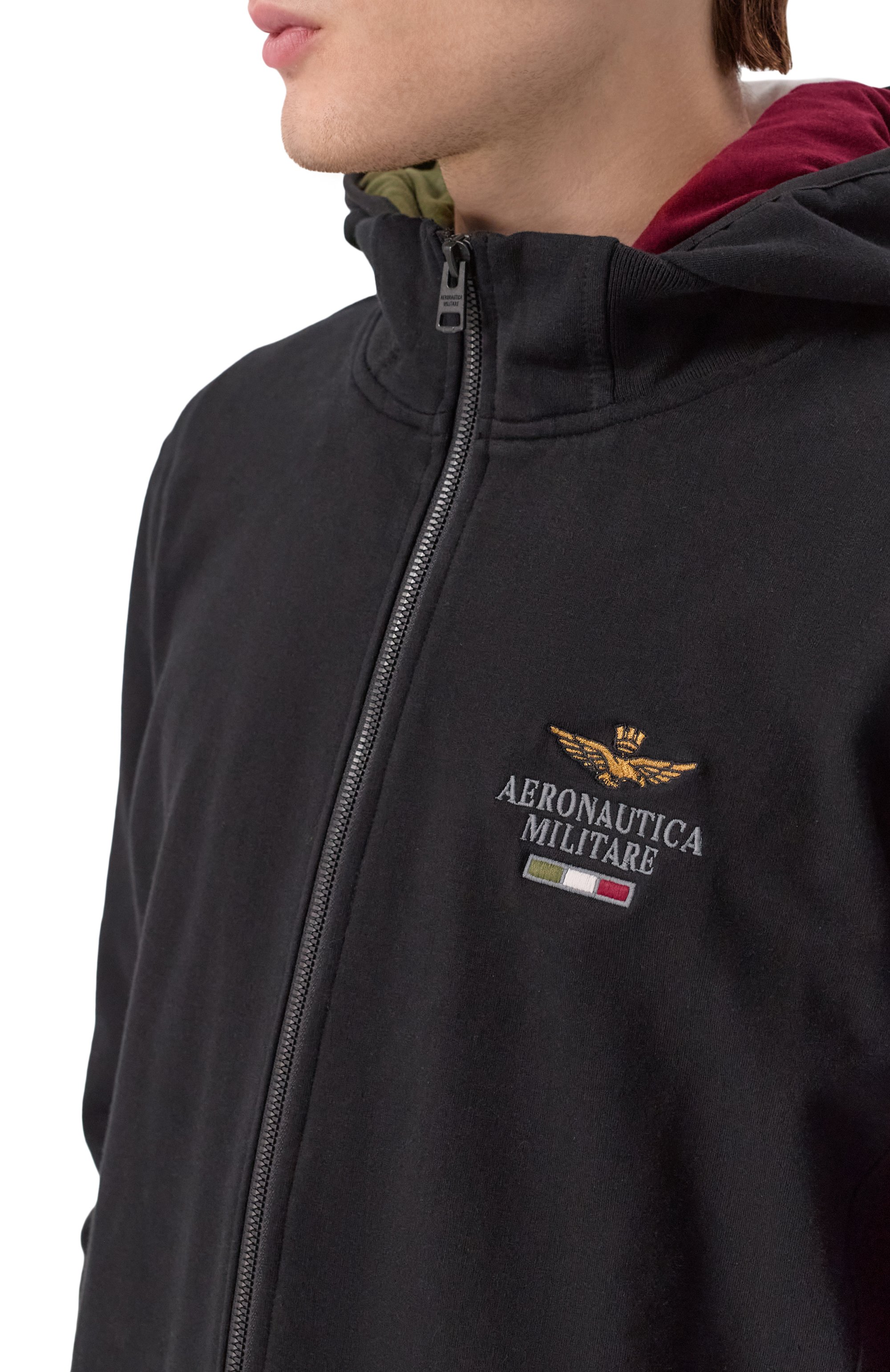 Хлопковый спортивный костюм AERONAUTICA MILITARE черного цвета по цене 37150 руб., арт. TF0102UF00662, фото 6 Хлопковый спортивный костюм AERONAUTICA MILITARE, арт. TF0102UF00662, фото 6